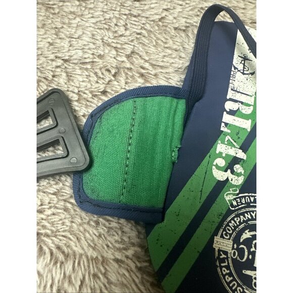 Polo Ralph Lauren Kids Shoes 10 Slide w/ Strap Slip On Sandals Blue - Picture 15 of 16